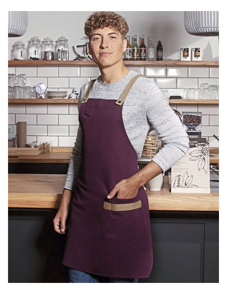 KAL-LS38-Bib Apron Urban-Look With Cross Straps And Pocket 2